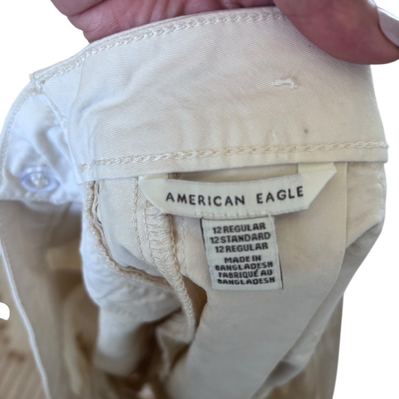 American Eagle Beige Front Pleated Mini Skirt Size 12 - Picture 12 of 12